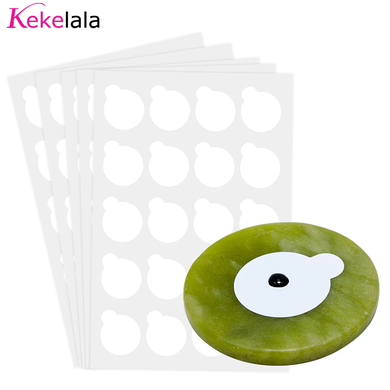 Eyelash Extension Look - 100 Stück Wimpernverlängerungs-Klebeaufkleber, Shim-Papierpads und 1