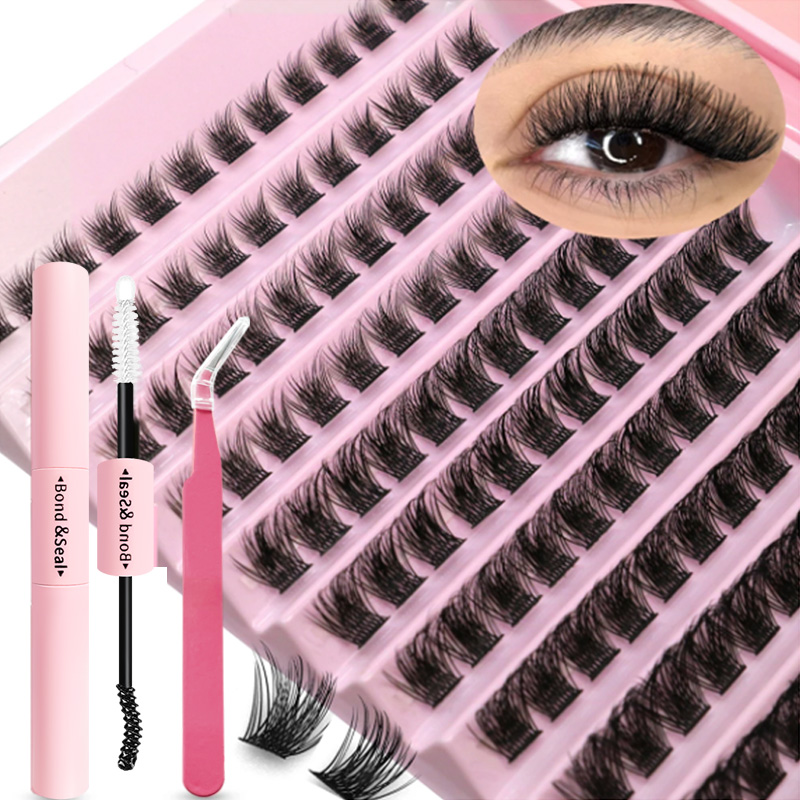 Eyelash Extension London - DIY-Wimpernverlängerungsset, individuelle Wimperncluster, Mischung aus Wimpernclustern