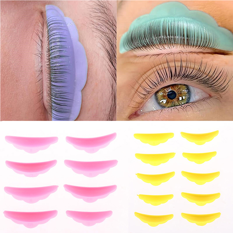 Eyelash Extension London - 5Pairs Lash Wimpern Pfropfen Silikon Dauerwelle