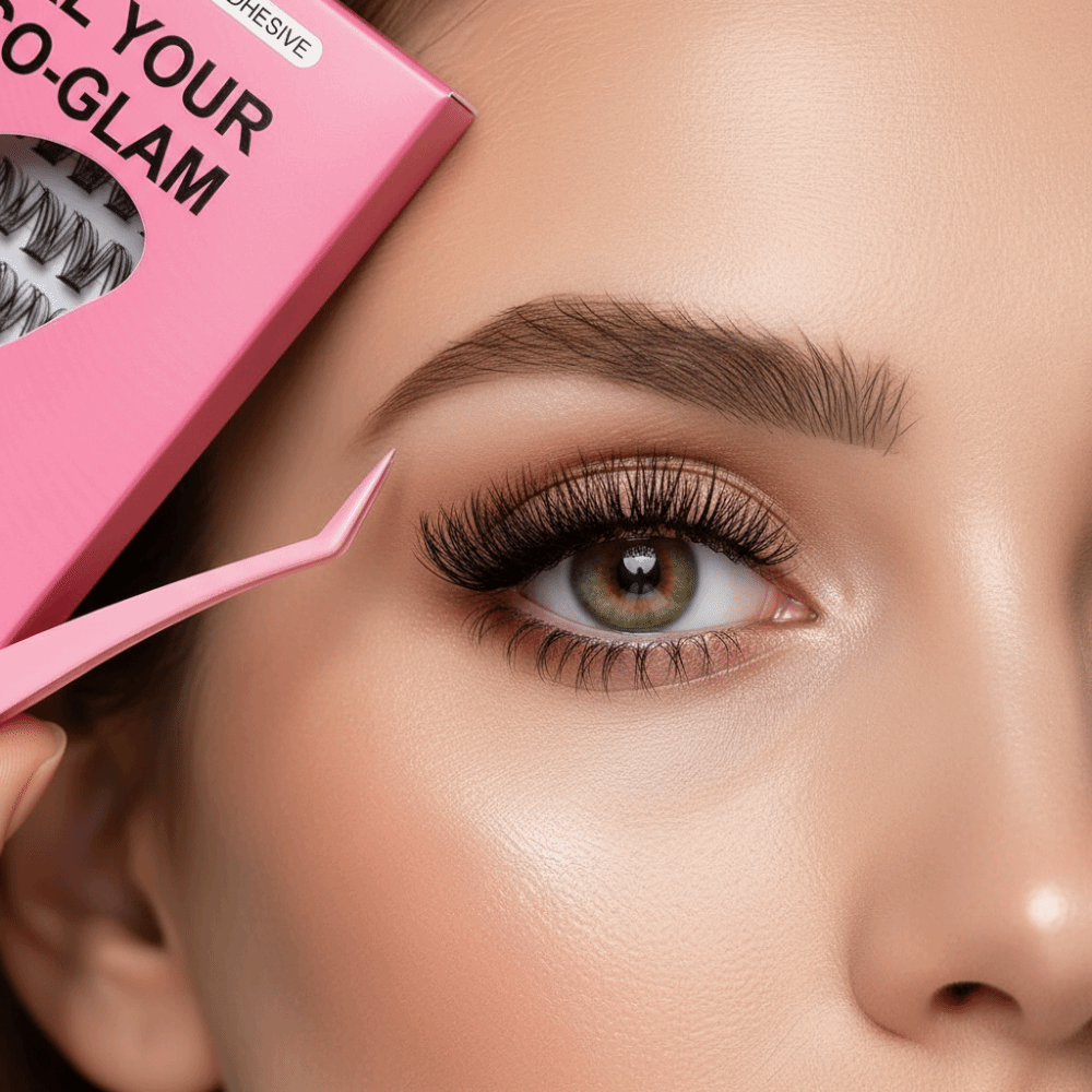 Eyelash Extension Natural Look - Natürlich Aussehende DIY Wimpernverlängerungs-Set Flauschige Selbstklebende