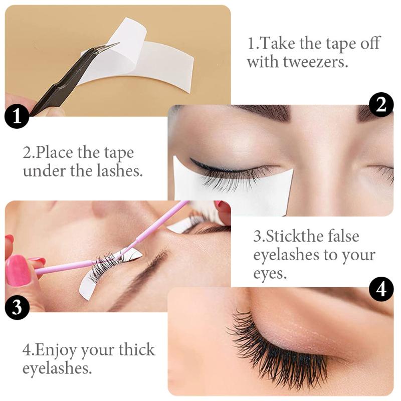 Eyelash Extension Eye Irritation - Nicht-reizende Schaumstoff-Augenpads 110 Stück/Rolle Selbstklebende Wimpern-Gel-Patches