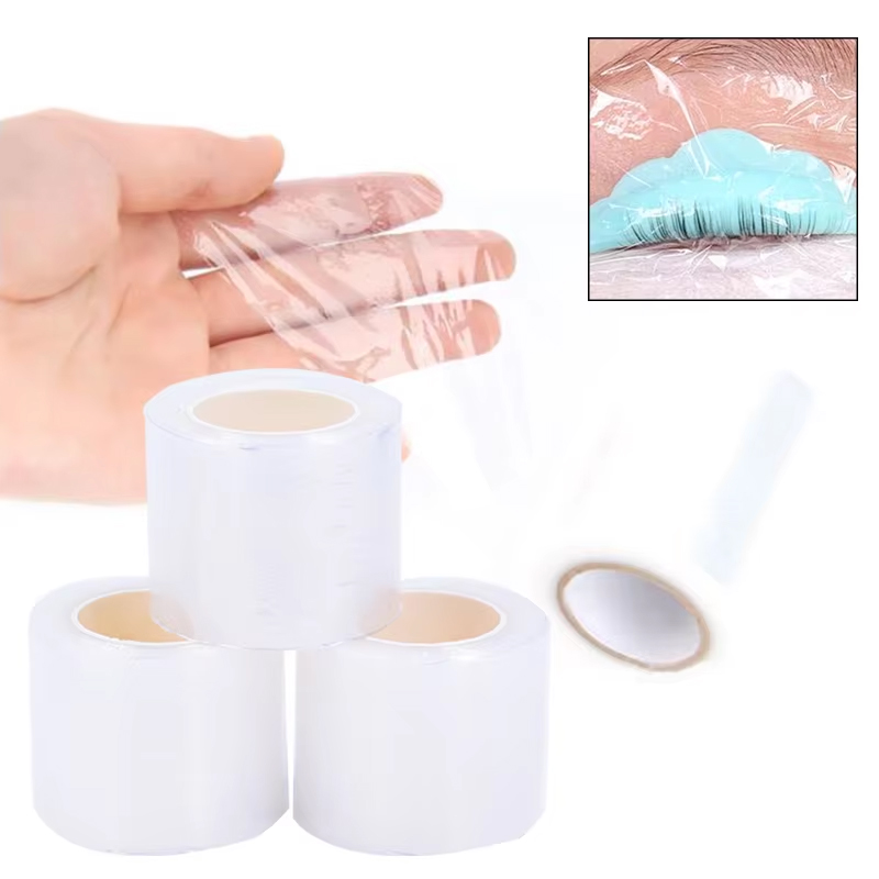 Eyelash Extension Look - 200m/Rolle Transparente Make-up-Folie für Lippen, Augenbrauen,