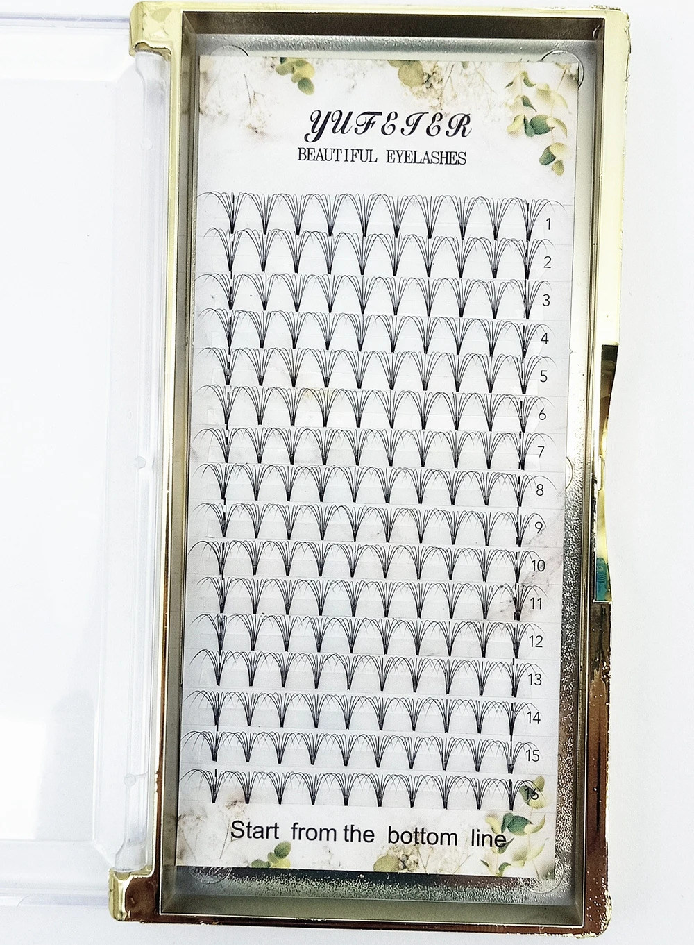 Eyelash Extension Russian - HBZGTLAD 16 Linien Vorgefertigte Volumen-Wimpern 5D-20D