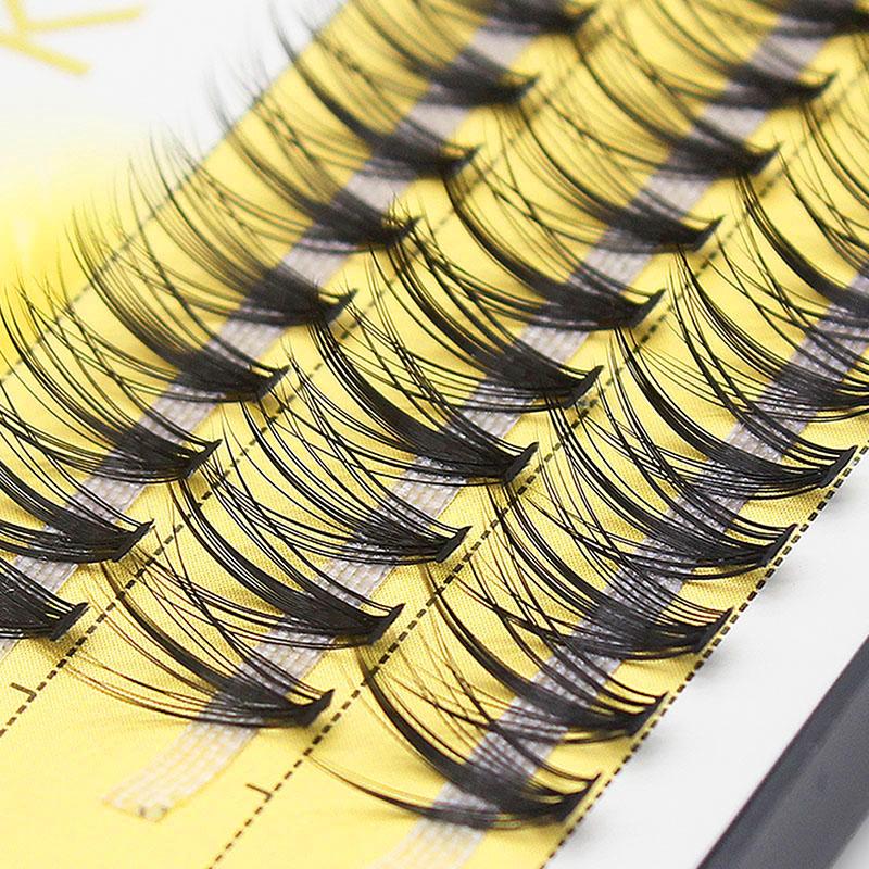Eyelash Extension Russian - Kimcci 60 Bündel Nerz-Wimpernverlängerung, natürliches 3D-Russisches