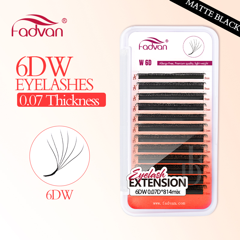FADVAN Echte 6D W Wimpern 0,07 – Eyelash Extension Human Hair Bewertung und Preis
