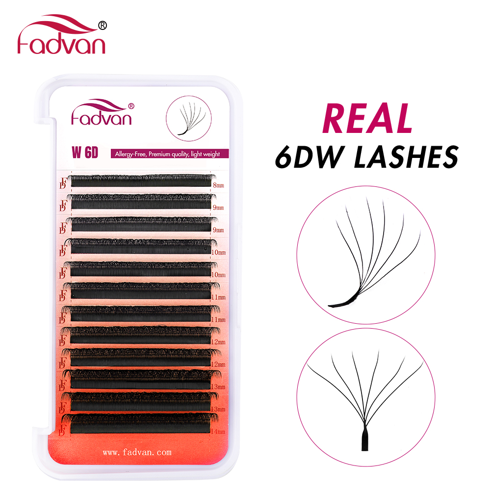 FADVAN Echte 6D W Wimpern 0,07 – Eyelash Extension Human Hair Bewertung und Preis