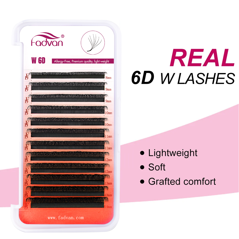 FADVAN Echte 6D W Wimpern 0,07 – Eyelash Extension Human Hair Bewertung und Preis