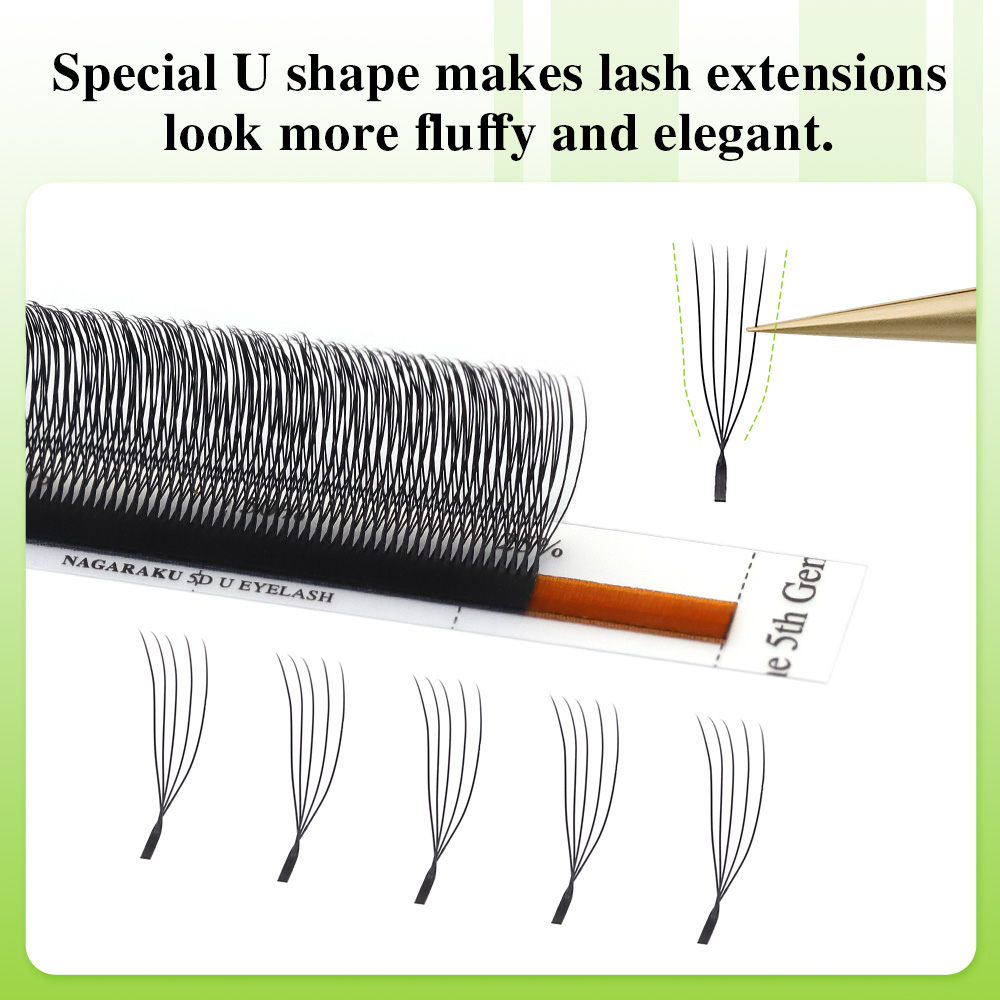 NAGARAKU U-Form 3D/4D/5D Weich – Eyelash Extension Human Hair Bewertung und Preis