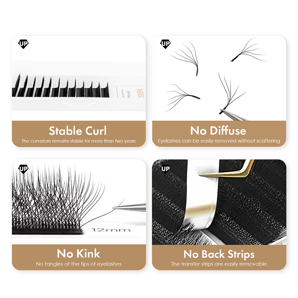 MASSCAKU L LU M Curl Wimpernve – Eyelash Extension Human Hair Bewertung und Preis