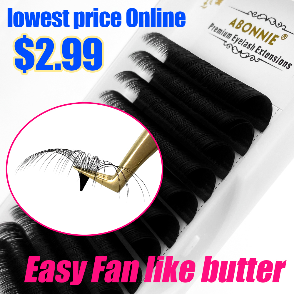 Abonnie 0,03–0,10 mm einfache  – Eyelash Extension Human Hair Bewertung und Preis