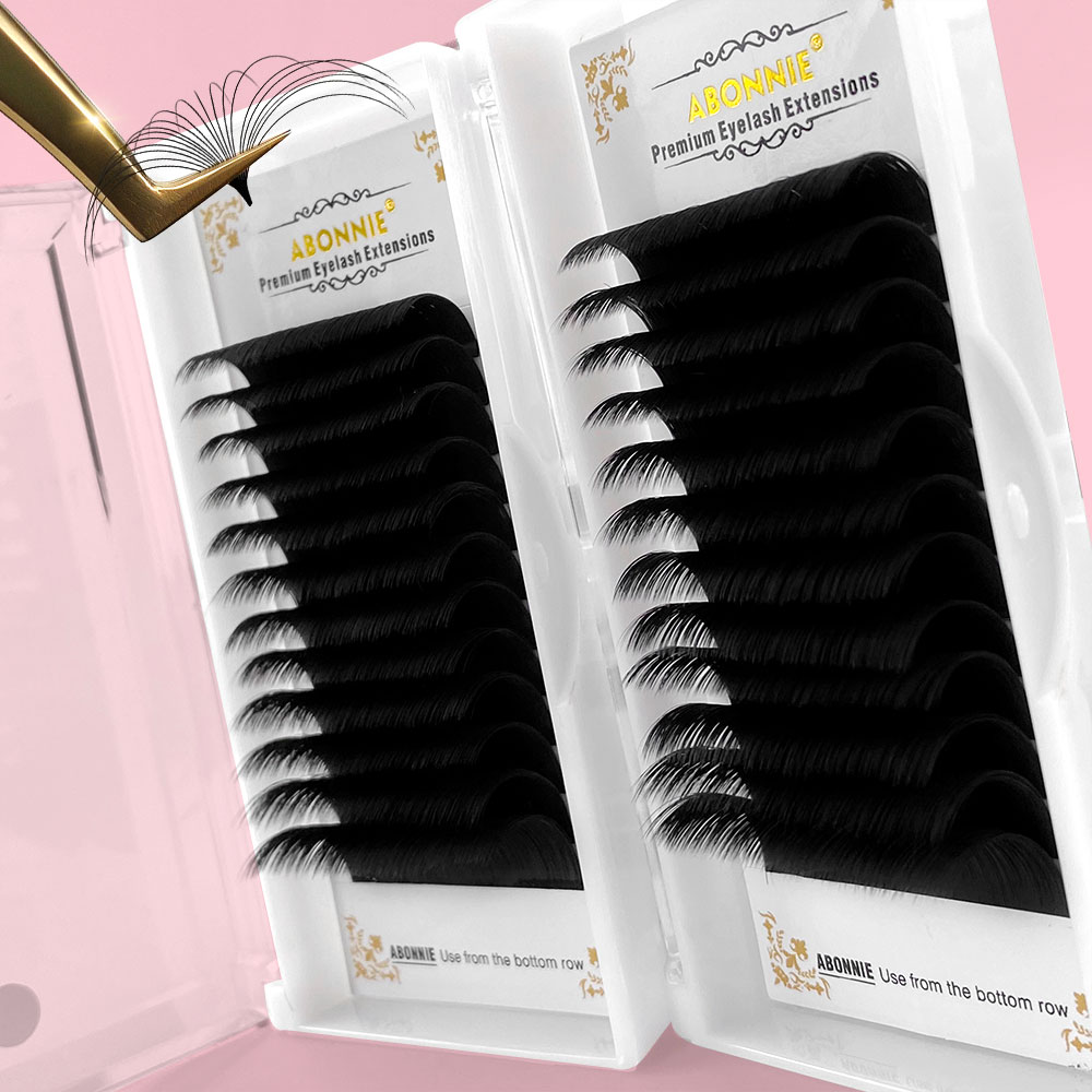Abonnie 0,03–0,10 mm einfache  – Eyelash Extension Human Hair Bewertung und Preis
