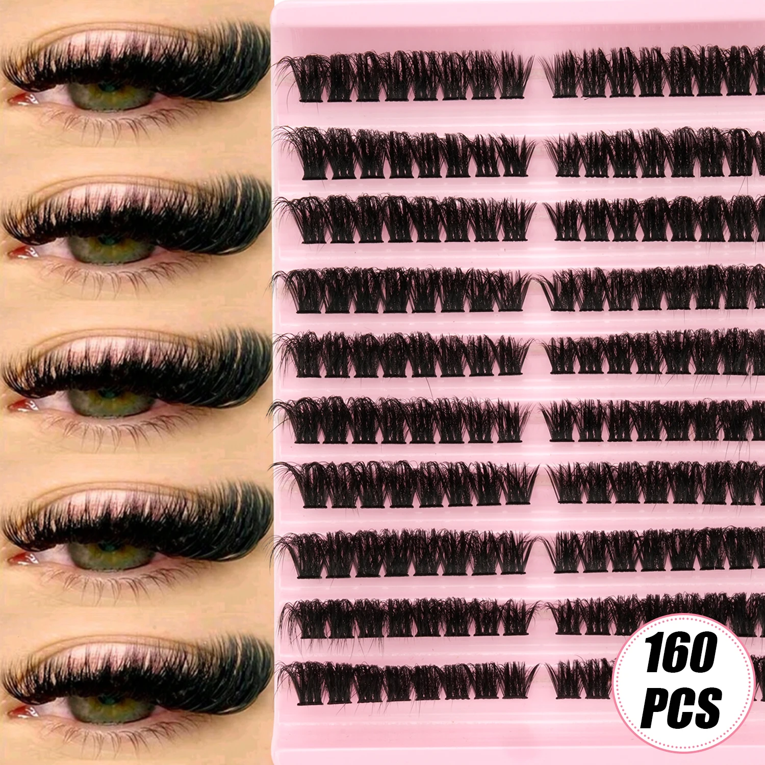 160 Stück russische Cluster-Wi – Eyelash Extension Russian Bewertung und Preis
