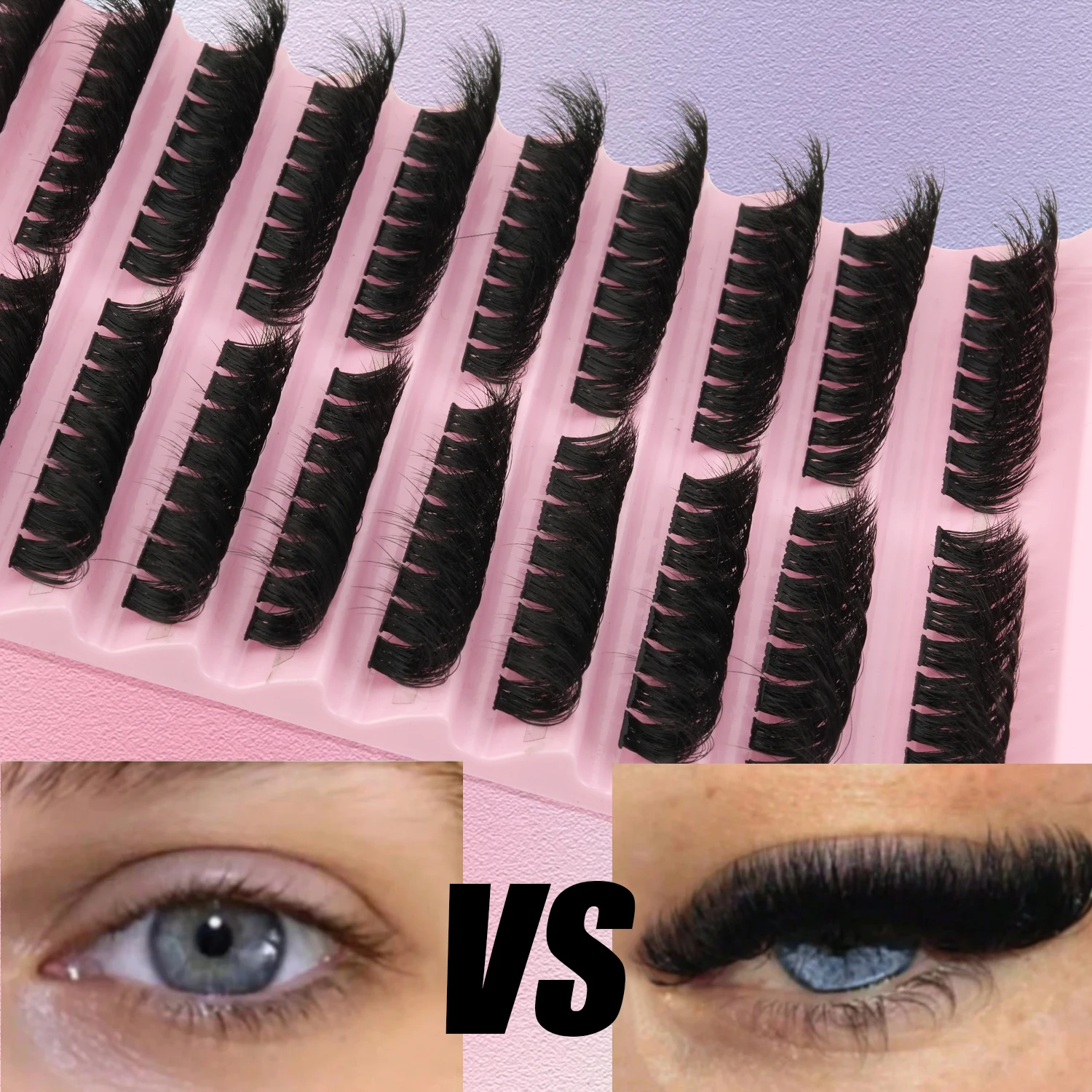 160 Stück russische Cluster-Wi – Eyelash Extension Russian Bewertung und Preis