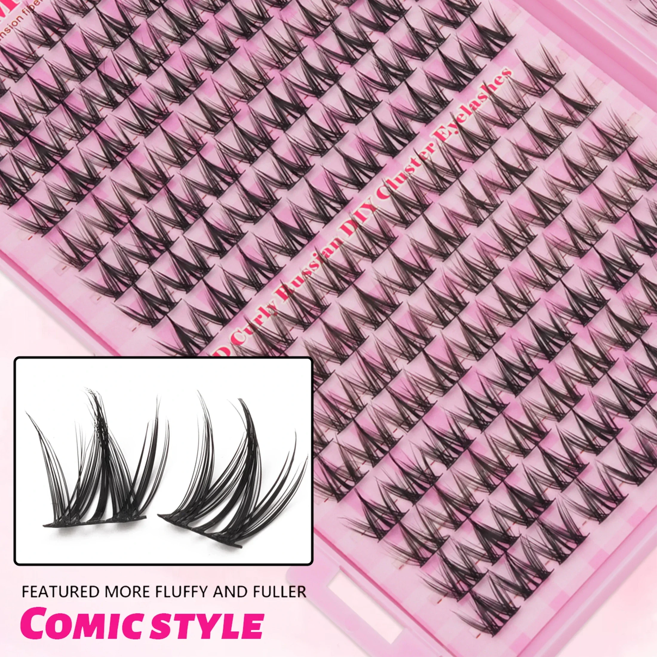 12 Reihen russische Cluster-Wi – Eyelash Extension Russian Bewertung und Preis