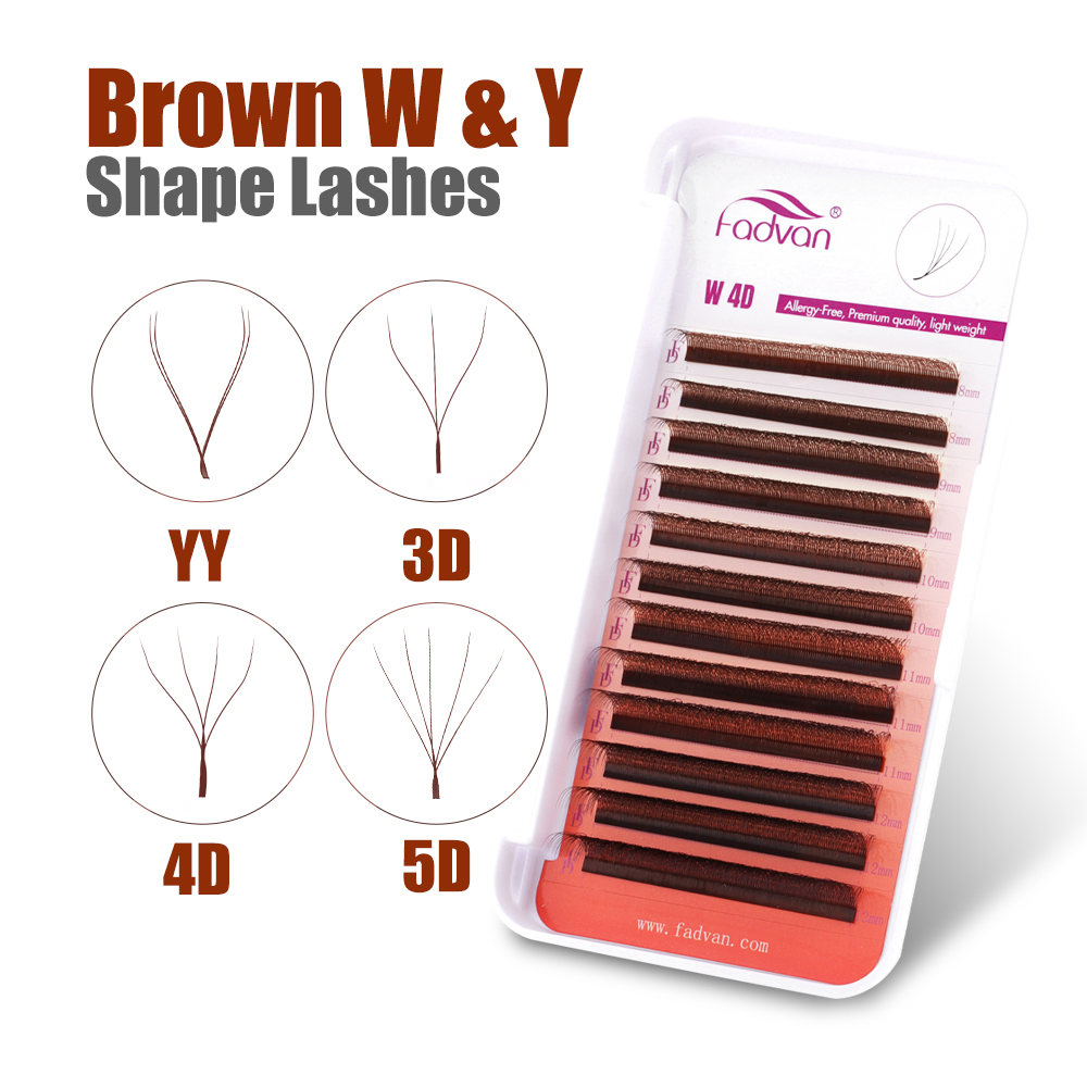 FADVAN Braune 4D/3D/5D Wimpern – Eyelash Extension For Asian Eyes Bewertung und Preis