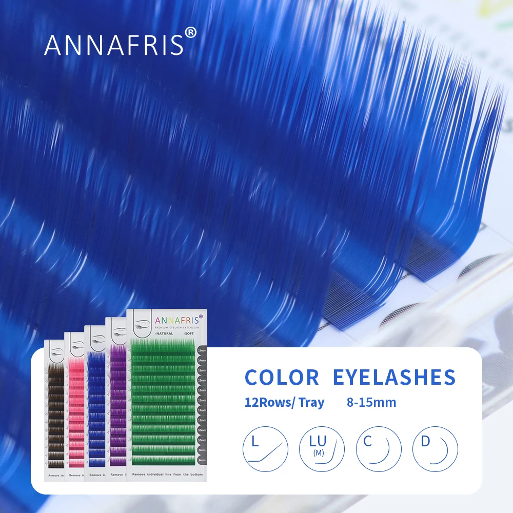 ANNAFRIS Einzelnen Farbige Wim – Eyelash Extension Russian Bewertung und Preis
