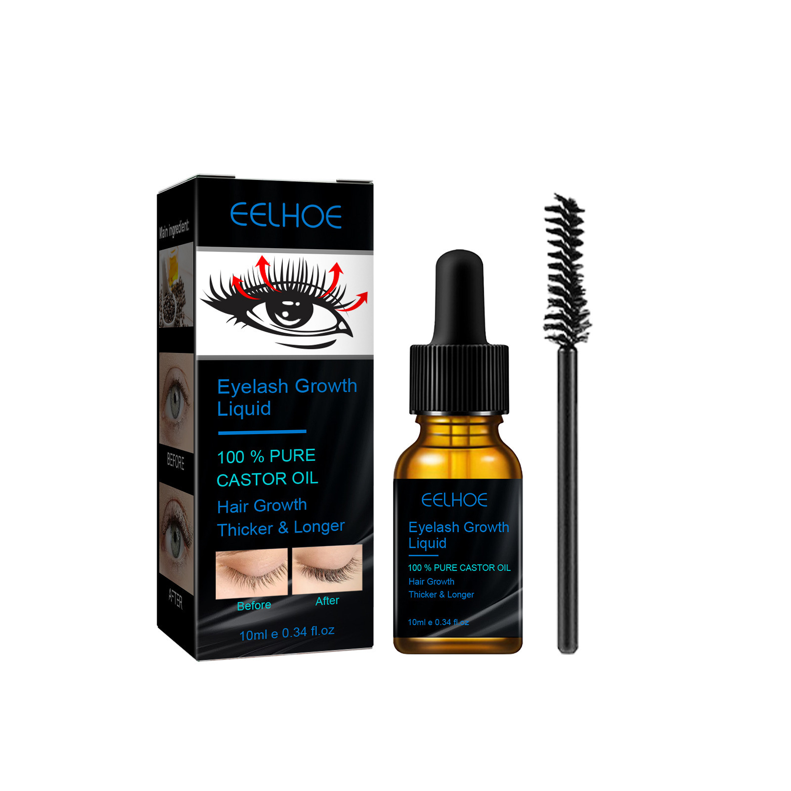 Rizinusöl Wimpernwachstumsseru – Eyelash Extension Human Hair Bewertung und Preis