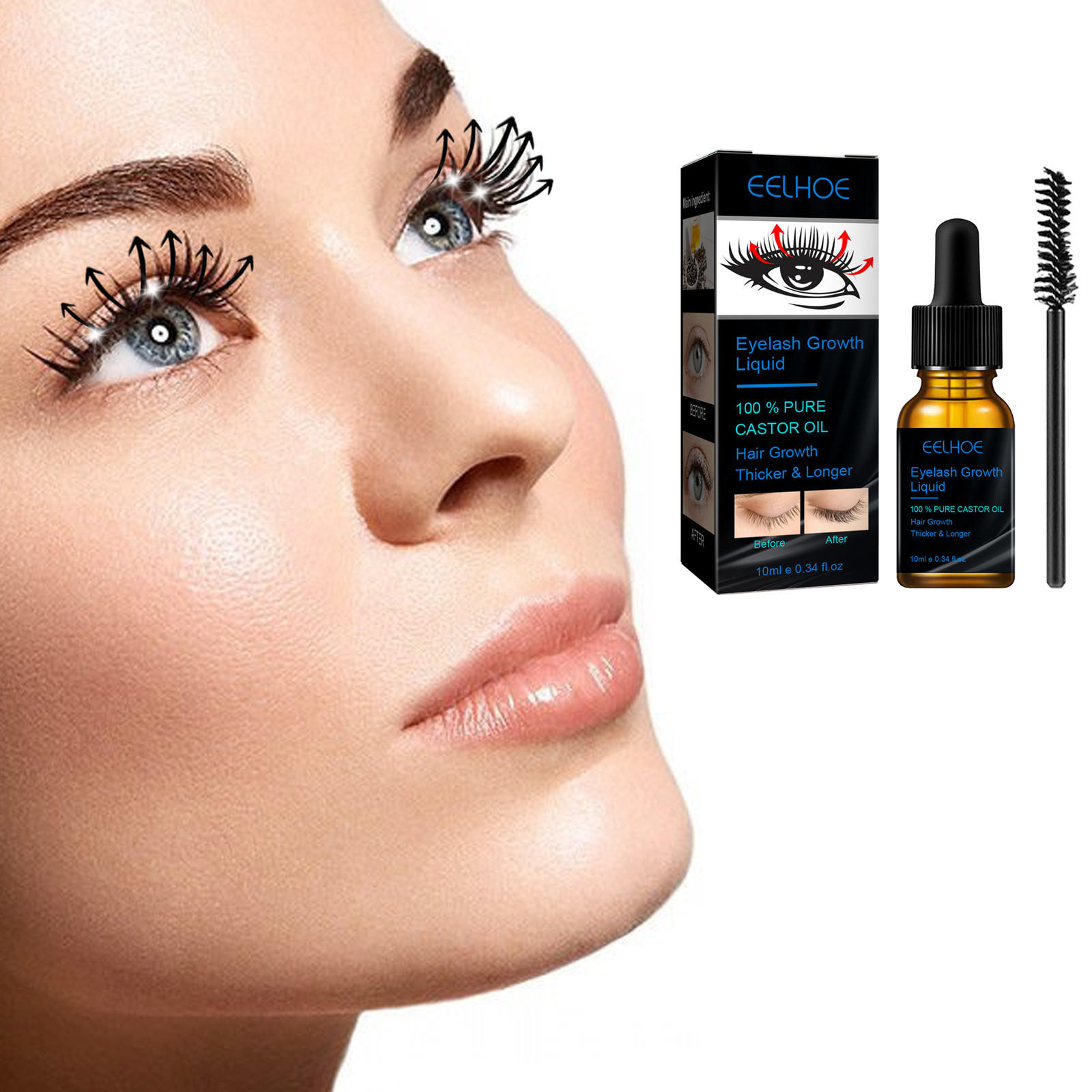 Rizinusöl Wimpernwachstumsseru – Eyelash Extension Human Hair Bewertung und Preis